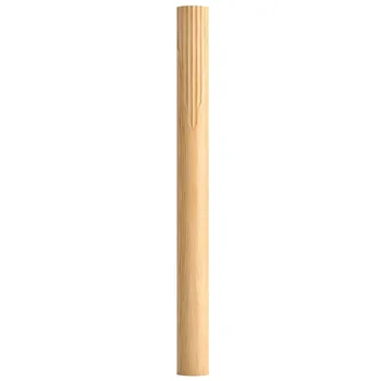 Carved fluted half column, Decorative wooden column
