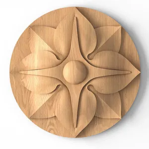 Small wood rosettes with flower