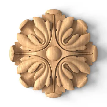 Wood medallions floral for furniture Wood medallions floral for furniture