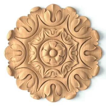 Carved Door Trim Medallions Floral Baroque