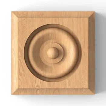 Square wood medallion Art deco Square wood medallion Art deco
