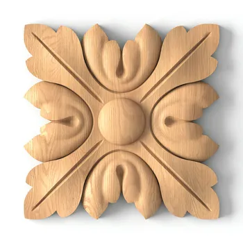 Square rosettes applique with flower Square rosettes applique with flower