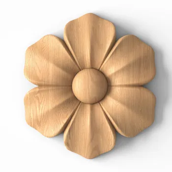 Decorative Rosette Onlay Floral Minimalist