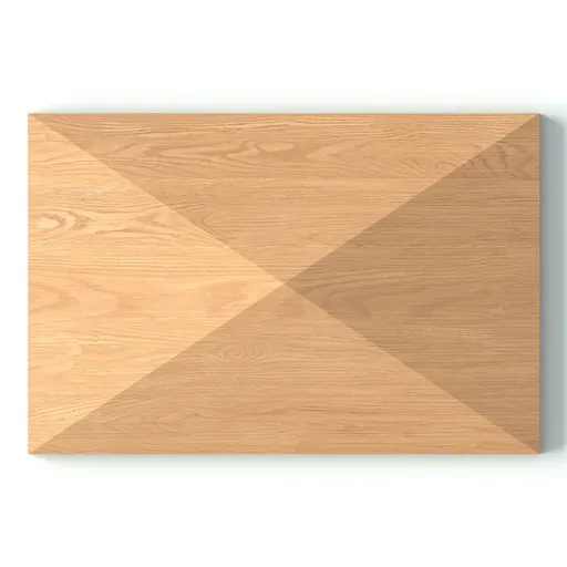 R-056 small rectangular simple oak rosette classical style