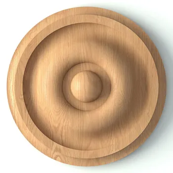 Decorative Rosettes Round Relief Minimalist