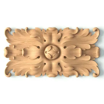 Decorative Rosettes Rectangular with Acanthus Leaf