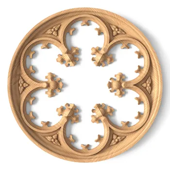 Wood rosette pierced Gothic Wood rosette pierced Gothic