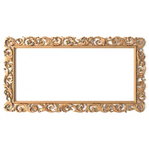 Carved wooden vintage frame for mirrors and paintings