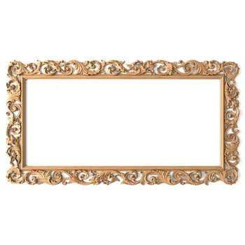 Acanthus frame mirror, Baroque wooden frame