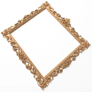 handcrafted wooden ornate frame moulding, crafted in the luxurious Baroque style