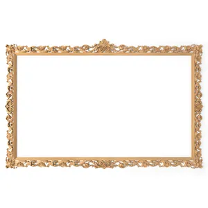 handcrafted wooden ornate frame moulding with floral elements