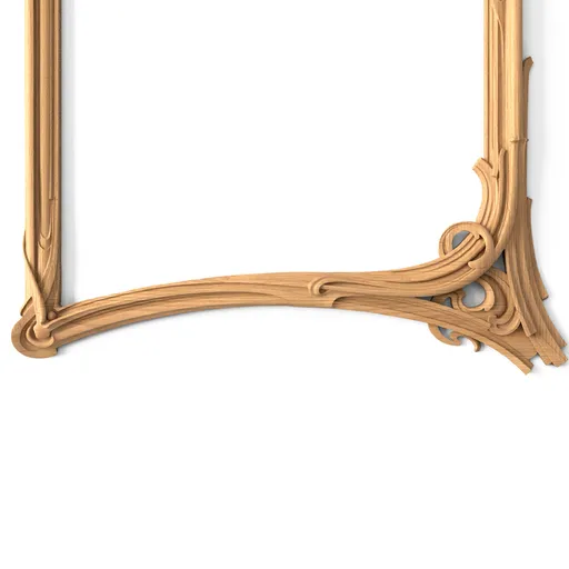 Hand carved frame mirror
