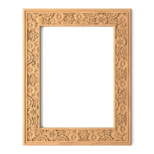RM-019 Ethnic style floral carved frame for interior