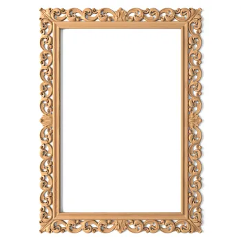 Classical frame mirror, Antique wood picture frame