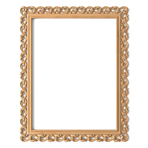 RM-021-2 Large Classic style wooden frame mirror