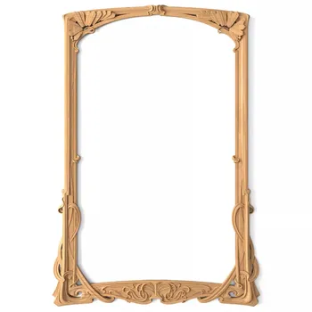 Decorative carved frame mirror, Ornate wooden frame