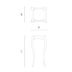 tall bar table from solid wood