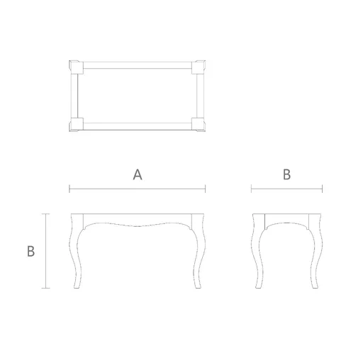 TBR-002 oak Rectangular bedroom bench