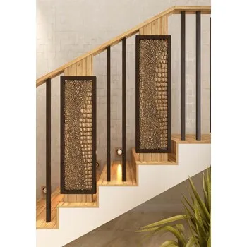 Original Wood Staircase Baluster, Decorative Ethnic Baluster