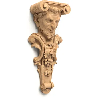 Unique satyr head corbel antique