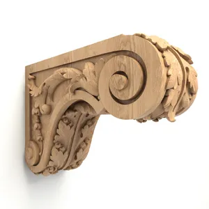 Corbels for kitchen cabinets with acanthus leaf