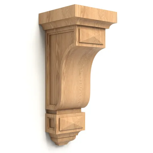 KR-063 wooden medium architectural bracket mission style