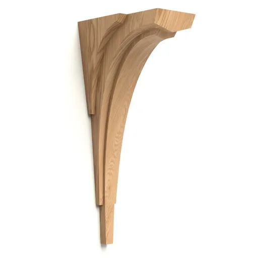KR-067 wooden narrow architectural bracket mission style