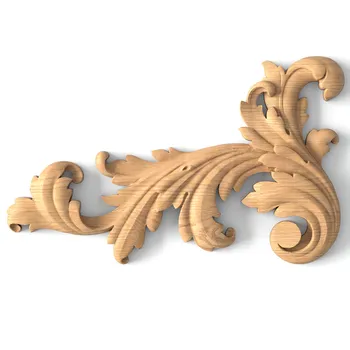 Classic-Style Carved Decorative Applique, Left