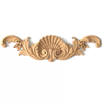 Classic Decorative Onlay, Vintage Floral Center Applique