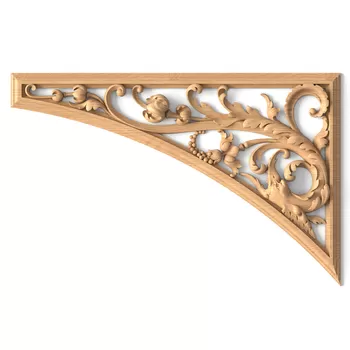 Baroque Decorative Onlay for Kitchens, Right