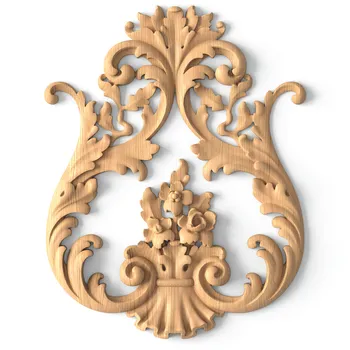 Openwork Baroque Floral Center Onlay with Acanthus Leaves 