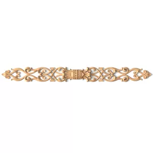 This openwork wooden onlay is made in the premium Classic style. It has an elongated narrow shape, d..
