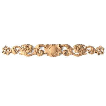 Hardwood floral onlay, Horizontal center onlay