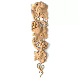 Right Tuscan Grapevine Wood Pendant Applique