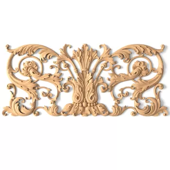 Antique Beaded Onlay, Carved Baroque Onlay