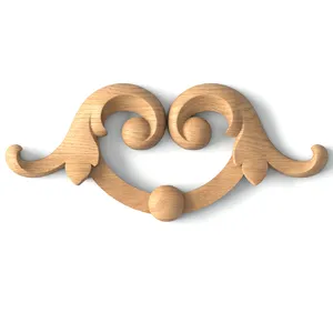 This carved solid wood onlay is made in the amazing Classic style. It has an elegant heart-shaped de..