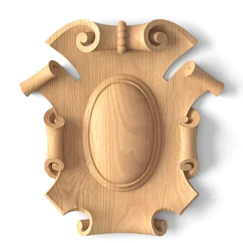Unpainted Antique Cartouche for Initials