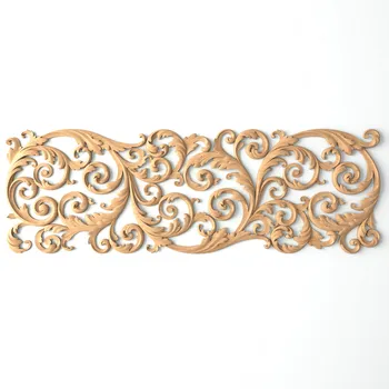 Antique-Style Wooden Floral Wall Art Decor, Left