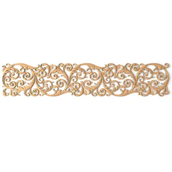 Ornamental Wooden Wall Panel with Scrolls, Left Ornamental Wooden Wall Panel with Scrolls, Left