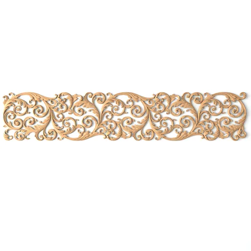 N-355L corner decorative scroll wood carving applique victorian style