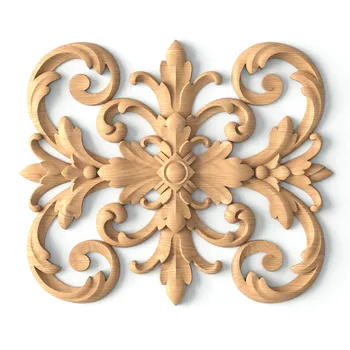 Large Unpainted Onlay, Carved Baroque Applique