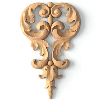 Medium Symmetrical Wooden Pendant with Openwork Acanthus Scrolls