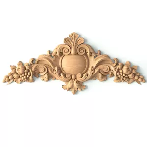 Large Baroque Wood Cartouche Pediment