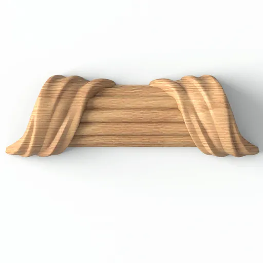 N-418 horizontal simple ribbon wood onlay applique classical style