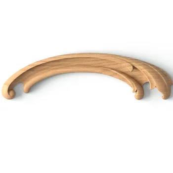 Carved Antique-Style Furniture Applique, Right