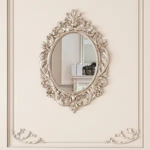 Wood Ornate Frame with Floral Elements Baroque Style - 2