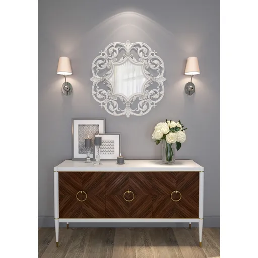 Carved wood frame