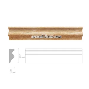 MLD-017 Classic furniture moulding wood - 2