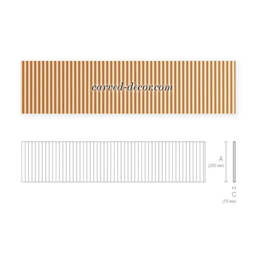 K-097 fluted moulding vertical modern style for interiors