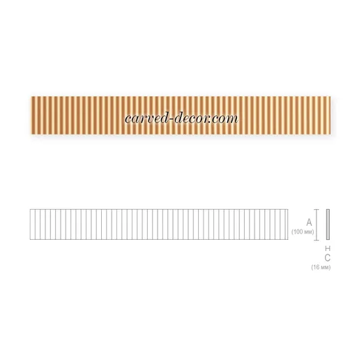 K-097 Fluted moulding vertical modern style